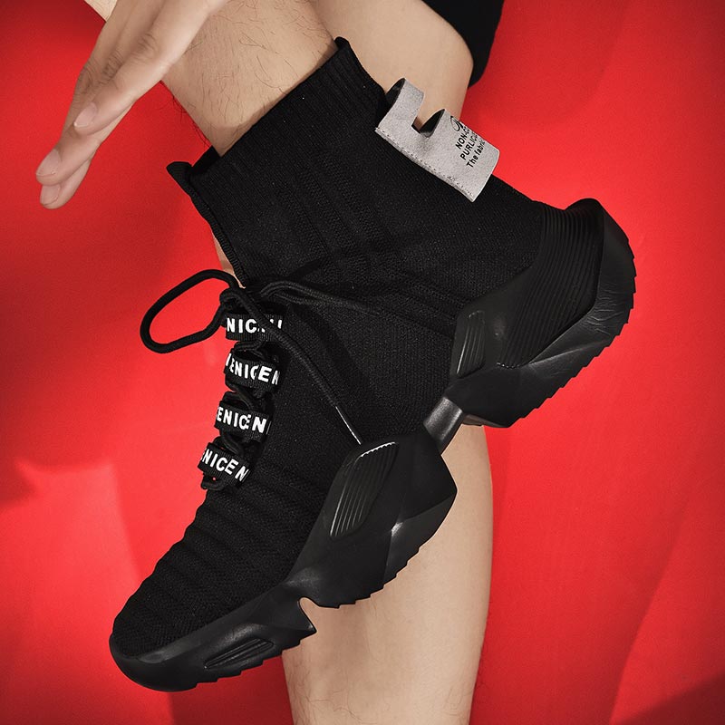 Luxury Lifestyle Online - Plus Size Hightop High-soled Men Sport